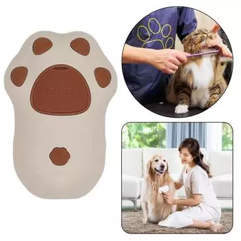 3 in 1 Cat Brushes with Release Button Cat Steam Brush Pet Combs for Dogs Cats A