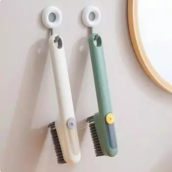 3 in 1 Crevice Cleaning Tool Long Handle Clothing Brush Corner Cleaning Brush Sanitary Dead зелёный