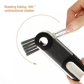 3-In-1 Cup Lid Cleaning Brush Portable Crevice Cleaning Brush for Baby Bottle