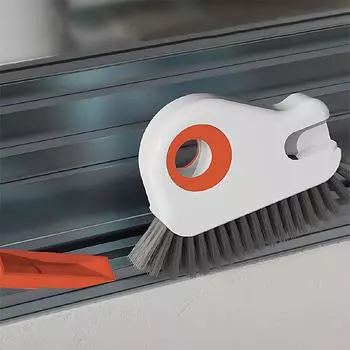 3-in-1 Detachable Household Window Groove Brush Bathroom Floor Tile Seam Cleaning Brush Kitchen Stove Dead Corner Cleaning Brush S