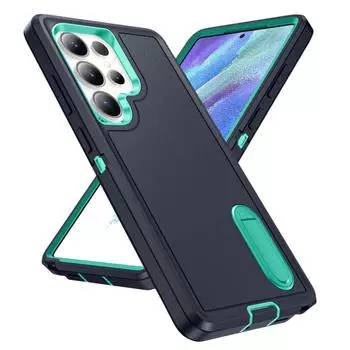 3 in 1 Hard Phone Bag Stand Case for Samsung Galaxy S25 Ultra S24 Plus S23 FE S22 A56 A16 A36 5G A14 A54 A15 A53 A13 A04S Cover for Galaxy S25 чёрный