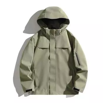 Куртка 3 в 1, ветрозащитная, водонепроницаемая, утолщенная, теплая, мужская и женская, для активного отдыха, путешествий, альпинизма, повседневная, с капюшоном, мужская куртка S чёрный