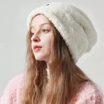 3 в 1 женская зимняя шапка женская флисовая толстая шапка женская модная вязаная шапка теплая уличная дорожная шерстяная шапка