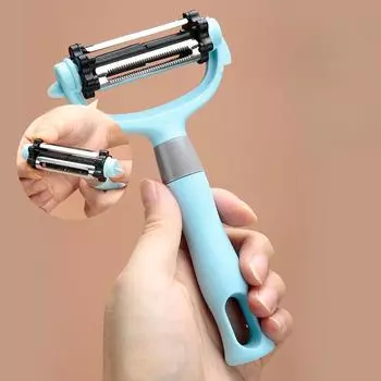 3-in-1 Peeler Shredder Fruit And Vegetable Slicer Potato Carrot Peeler Graters Cutter Fruit Vegetable Tools Kitchen Accessories зелёный