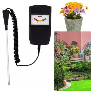 3 in 1 Soil PH Meter Soil Tester Pointer Monitor Acid Alkali Meters Pointer Type for Garden Planting Potted Plants Lawn