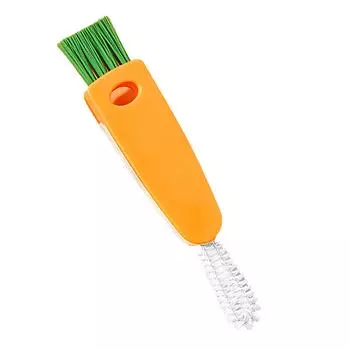 3 in 1 Tiny Cleaning Brush Dense Bristles Cup Lid Groove Cleaners Cup Crevice Cleaning Tools for