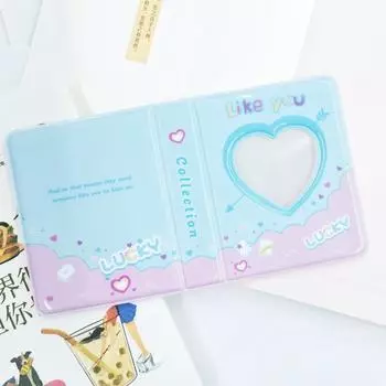 3 inch Photo Album Card Binder Collect Photo Storage Book Useful Photocard Holder синий