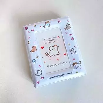 3 Inch Photo Album Card Capacity Postcards Idol Id Cards Collector Photo Storage Card Holder 1Pc