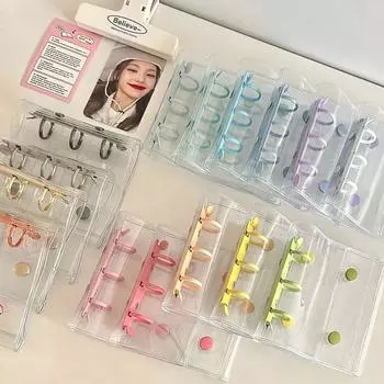 3 Inch Small Card Storage Album Transparent Hole Binder Kpop Photocards Collect Book Star Chaser Girls Compact Portable Album