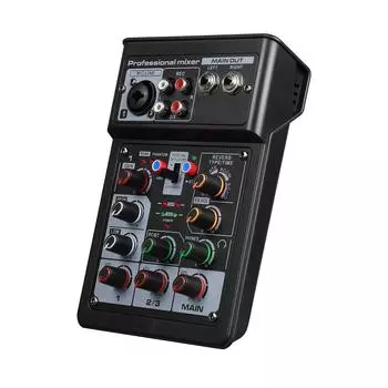 3-канальный аудиомикшер BT, цифровая стереозвуковая плата, консольная система, эффект сцены DSP с дорожкой чёрный