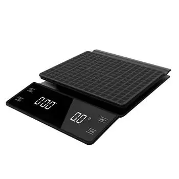 3 кг/0,1 г Высокоточные весы для кофе, весы для кофе. ЖК-дисплей с подсветкой, кухонные принадлежности, таймер
