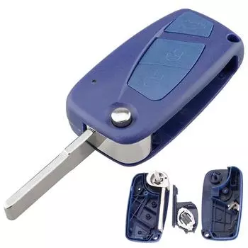 3 кнопки автомобильный брелок чехол замена откидной складной пульт дистанционного управления подходит для FIAT