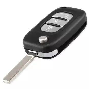 3 кнопки автомобильный брелок сменный флип-складной чехол подходит для Kangoo Renault Fluence Clio Megane Modus 2 Buttons