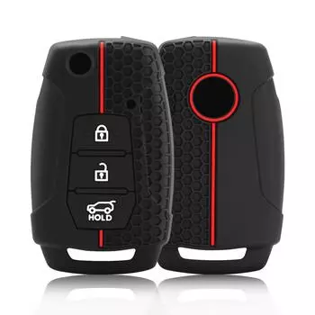3 кнопки Аксессуары для интерьера силиконовый чехол для автомобильного ключа чехол для Ssangyong Tivoli 2020 Rexton Korando C Keyless чёрный