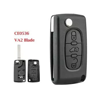 3 кнопки черный откидной чехол для дистанционного ключа автомобиля чехол для Peugeot Expert/Citroen Dispatch 2006-2016