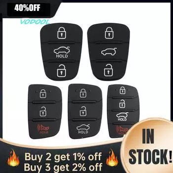 3 кнопки дистанционного ключа резиновая прокладка чехол для Hyundai I10 I20 I30 IX35 для Kia K2 K5 Rio Sportage выкидной ключ корпус запасные части