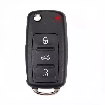 3 кнопки откидных брелоков чехол для дистанционного складного ключа для VW Tiguan Golf Sagitar Polo MK6 необрезанные лезвия брелоков с направляющими огнями Old 3 Buttons