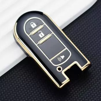 3 кнопки ТПУ автомобильный чехол для дистанционного ключа для Daihatsu Tanto LA600S LA800S LA610S LA150S для Perodua Toyota Rush аксессуары Key Case белый
