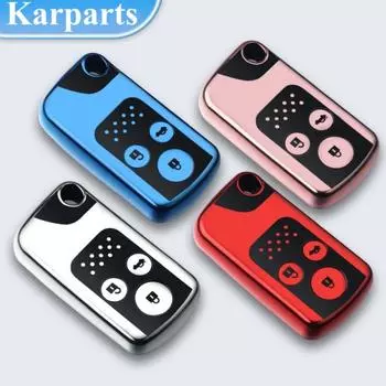 3 кнопки ТПУ автомобильный чехол для ключей для Honda Spada StepWgn RG1 Freed Spike Ge6 Fit Jazz Shuttle GP2 Keyless Shell красный
