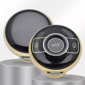 3 кнопки ТПУ автомобильный пульт дистанционного управления брелок для Mercedes Benz SMART Fortwo 1 BRABUS 1 Benz SMART 2022 2023 чехол-держатель для ключей Key Case белый