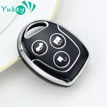3 кнопки ТПУ пульт дистанционного управления брелок чехол Защитная крышка для Ford Mondeo Fusion Focus 2 Fiesta Galaxy C-Max S-Max чёрный