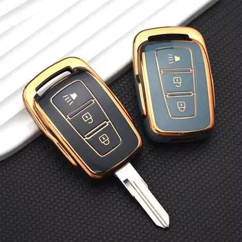 3 кнопки, золотой чехол для ключей из ТПУ, брелок для пульта дистанционного управления Proton, защитный чехол для автомобильных ключей, автомобильные аксессуары Key Case белый