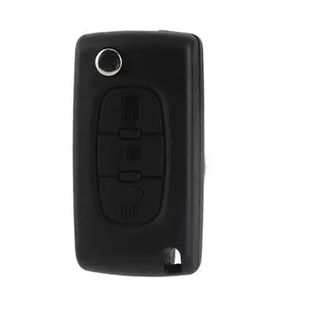 3-кнопочный автомобильный пульт дистанционного управления с откидной крышкой для брелока, чехол для лезвия, подходит для C3 C4 C5 C6 Picasso белый