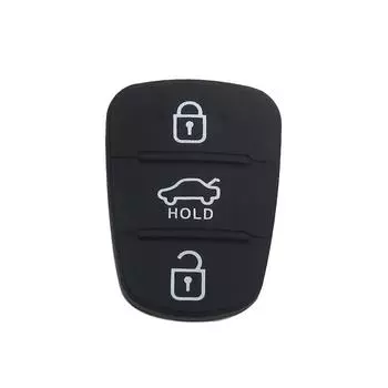 3-кнопочный флип-брелок с дистанционным управлением, резиновая накладка для Hyundai I10 I20 I30 IX35 для Kia K2 K5 Rio Sportage чёрный