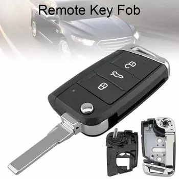 3-кнопочный складной автомобильный брелок для VW Volkswagen Golf 7 MK7 Skoda Octavia A7 Seat