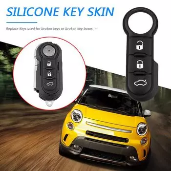 3-кнопочный выкидной дистанционный ключ кожа дистанционный ключ автомобиля клавиатура для Fiat 500 Panda Abarth Punto
