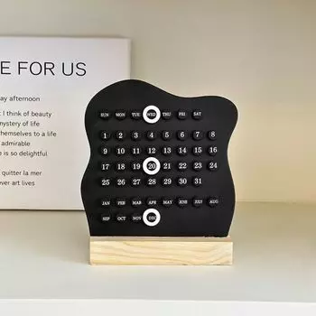 3 кольца ручной вечный календарь регулируемые круглые кольца календарь школьные канцелярские принадлежности чёрный