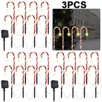 3 комплекта 1 Drag 8 Fairy Lawn Lamp 8 режимов 48LED Solar Waterproof 3.7V 1200mAh Party