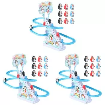 3 комплекта электрических игрушек-слайдов для упражнений на практические навыки для мальчиков и девочек 9 пингвинов