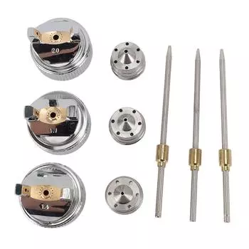 3 комплекта игольчатых сопел для жидкости, комплект воздушных колпачков H 827 1,4 1,7 2,0 мм, стабильная производительность, латунь, пластик, жидкость, титан