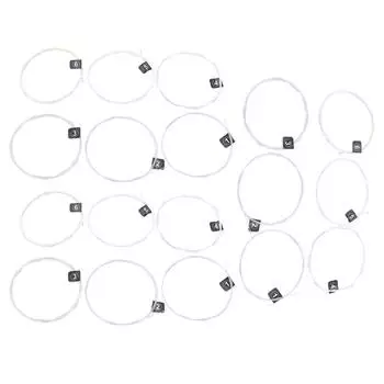 3 комплекта струн для классической гитары, сменные, стабильный строй, нейлоновые, посеребренные, аксессуарыNX36