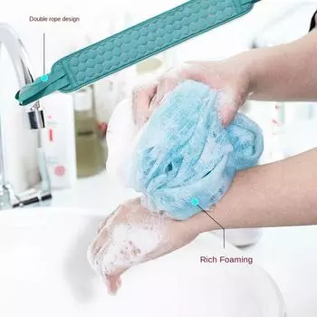 3 комплекта утолщенных полотенец для душа для взрослых и детей, длинные полоски грязи, мужские и женские очищающие шарики для спины, шарики для душа