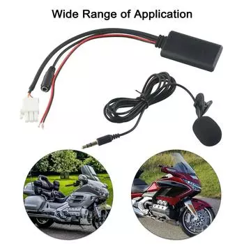 3-контактный аудиокабель AUX адаптер для Honda Gold Wing GL1800 5-12 В BT-совместимый аудиопровод инвертирующий адаптер для приемника мотоцикла CHINA