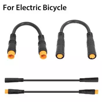 3-контактный датчик, кабели дроссельной заслонки для большого пальца, универсальные для электрического велосипеда, электрического скутера, женские и женские водонепроницаемые разъемы, аксессуары