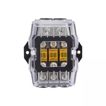 3-контактный держатель предохранителя Hi-Fi Автомобильный распределительный блок предохранителей 32 В 80 А