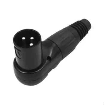 3-контактный разъем XLR, угловой кабель, регулируемый микрофонный линейный адаптер питания male