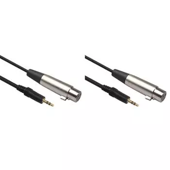 3-контактный XLR-мама на 3,5 мм 1/8-дюймовый стереоразъем-папа микрофонный аудиокабель