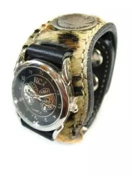 3 Кожаные часы-браслет Concho с леопардовым принтом (Кейси) КС,с