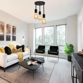 3 лампы E27 цоколь полузаподлицо потолочный светильник винтажный подвесной светильник современная люстра для спальни гостиной прихожей