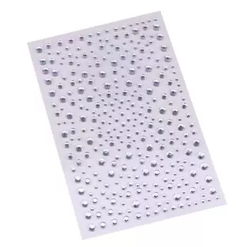 3 листа акриловых наклеек для алмазного сверления, клейкая лента для заднего вида, украшения ногтей, аксессуары для самостоятельного изготовления, 325 шт. разноцветный