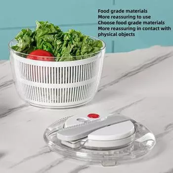 3 литра Многофункциональная центрифуга для овощей и салата Сушилка для листьев салата Овощечистка Миксер для сушки овощей и салата