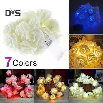 3 м 20 светодиодных розовых цветочных гирлянд-лампочек one size белый