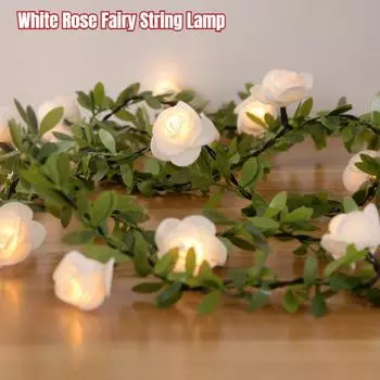 3 м 20 светодиодов, розовые лампы накаливания, искусственные сказочные гирлянды, зеленые листья, виноградные лозы, украшения для дома, свадебные украшения, гирлянда на день рождения C A 1.5M 10LED