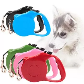 3 м 5 м автоматический выдвижной поводок для собак, кошек, щенков, прогулочный поводок 3 m чёрный