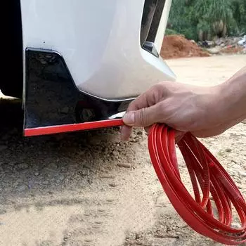 3 м/5 м автомобильный бампер, красная декоративная полоса, защитная полоса для дверей и окон автомобиля, декоративная полоса для двери автомобиля, полоса для защиты от столкновений 3M