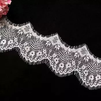 3 м DIY вышитые швейные 1 шт черные белые горячие продажи ленты швейная ткань популярная кружевная ткань материалы ручной работы высокое качество 10 см чёрный